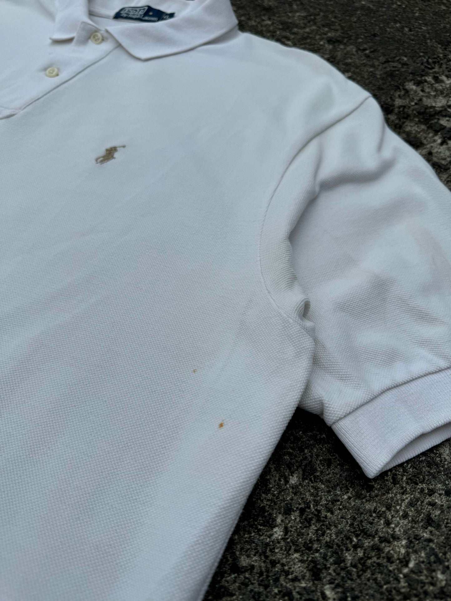 Vintage Polo Ralph Lauren Cream / Brown Polo