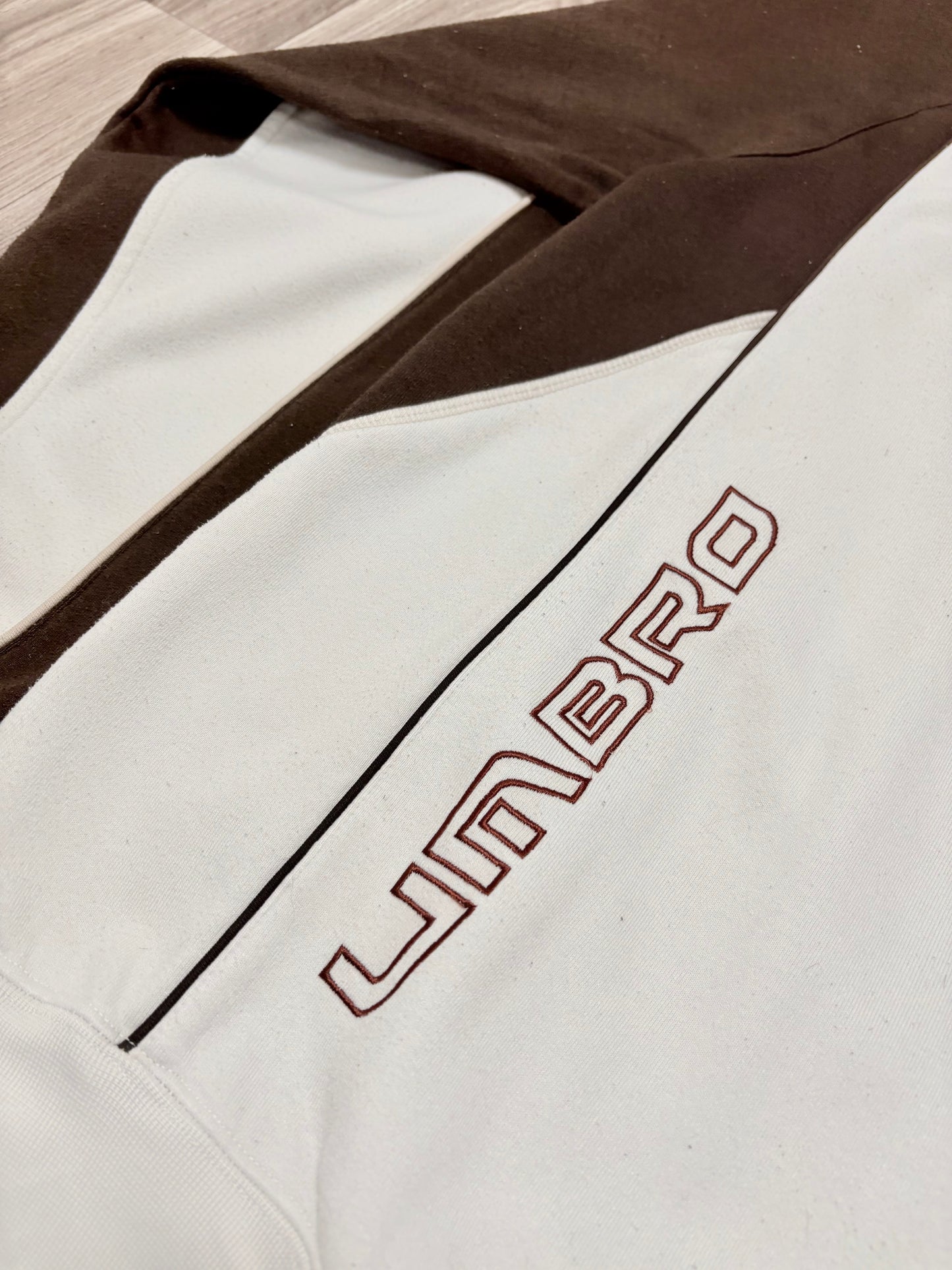 White Brown Umbro Hoodie