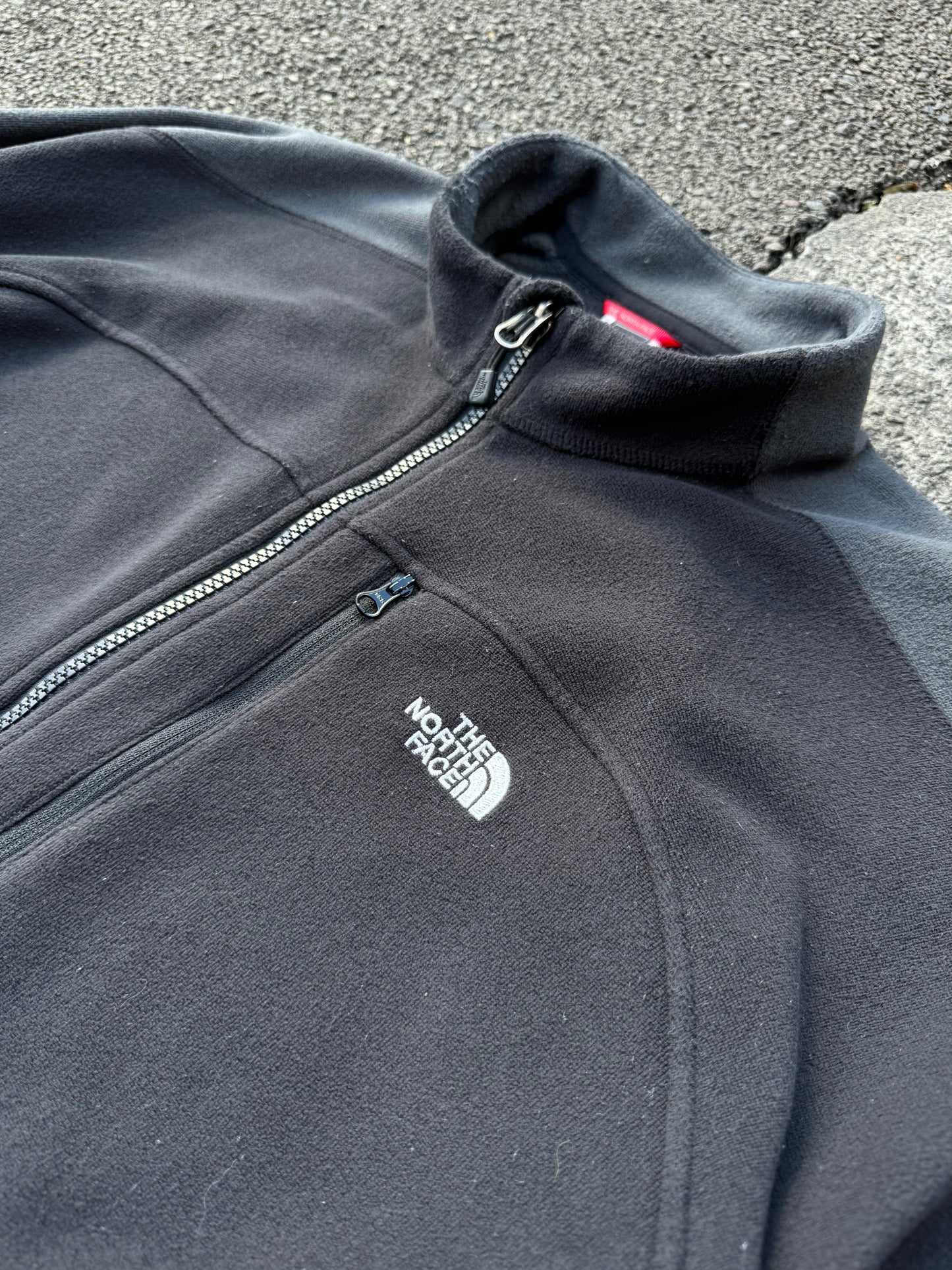 North Face Black / Grey Zip Fleece Jacket