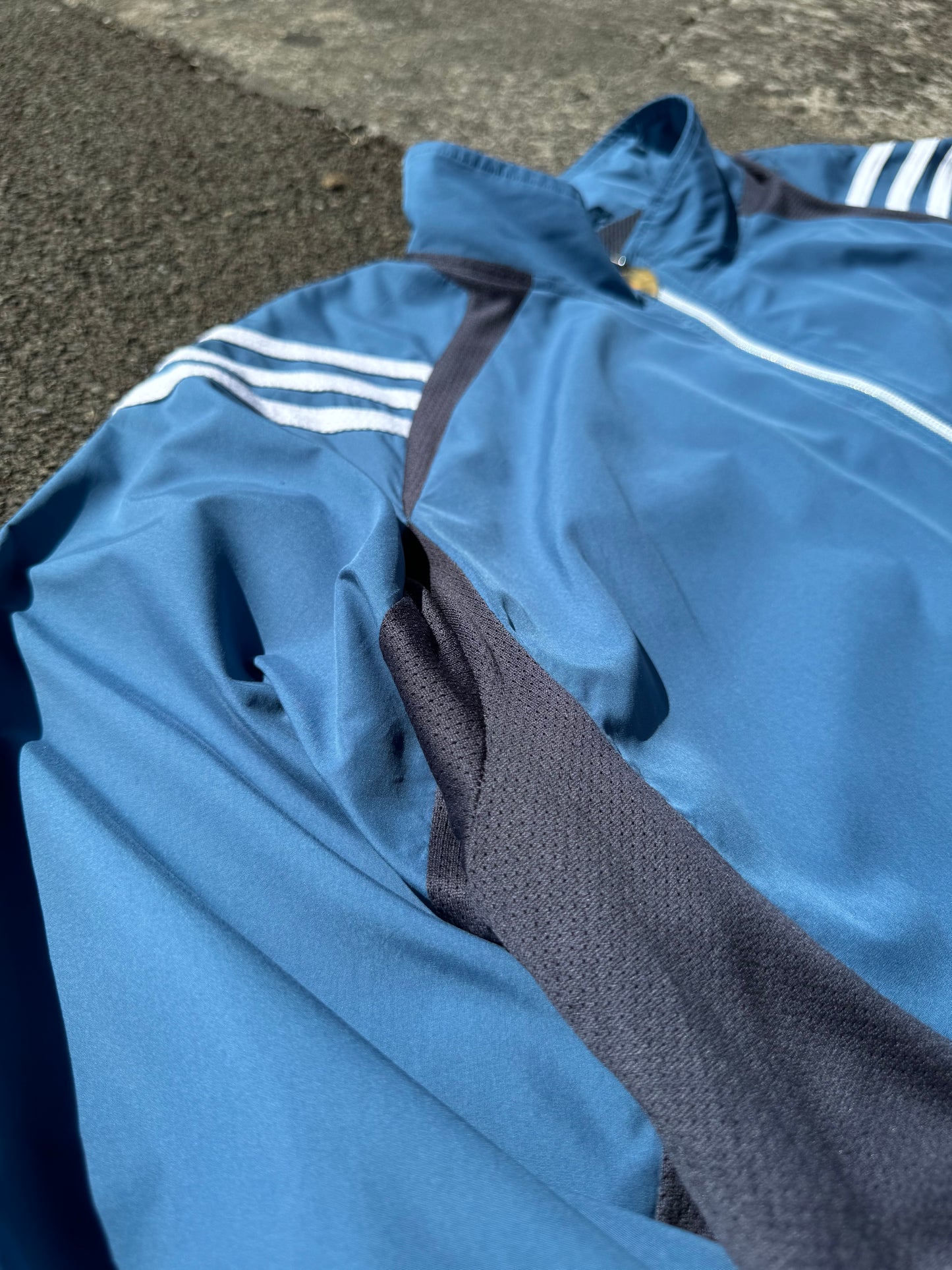 Vintage Adidas Blue Zip Jacket