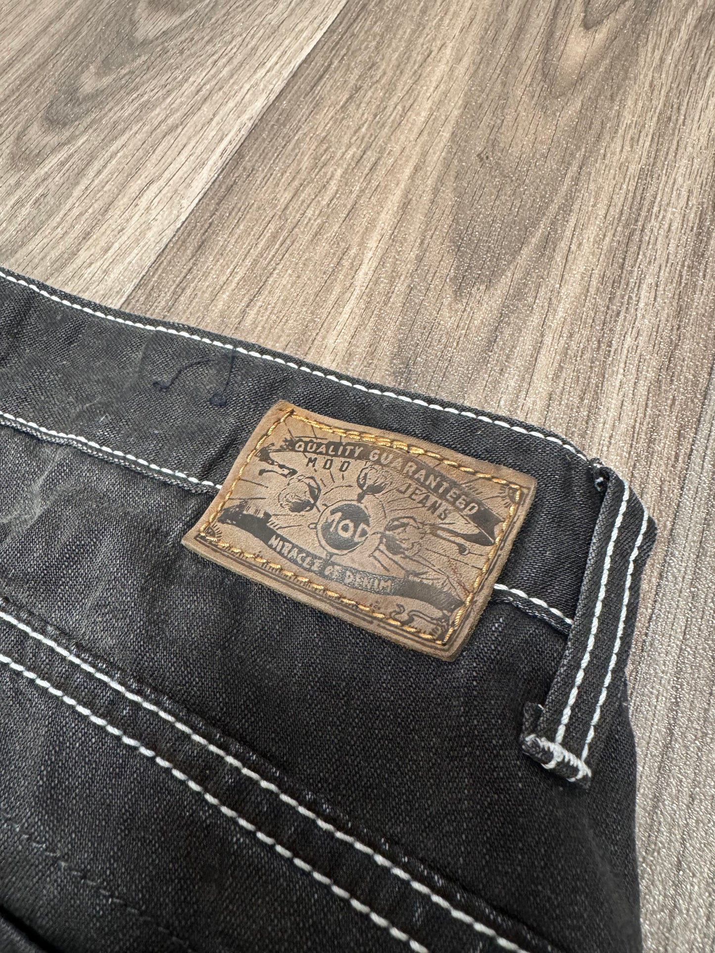 M.O.D Black Contrast Stitch Jeans