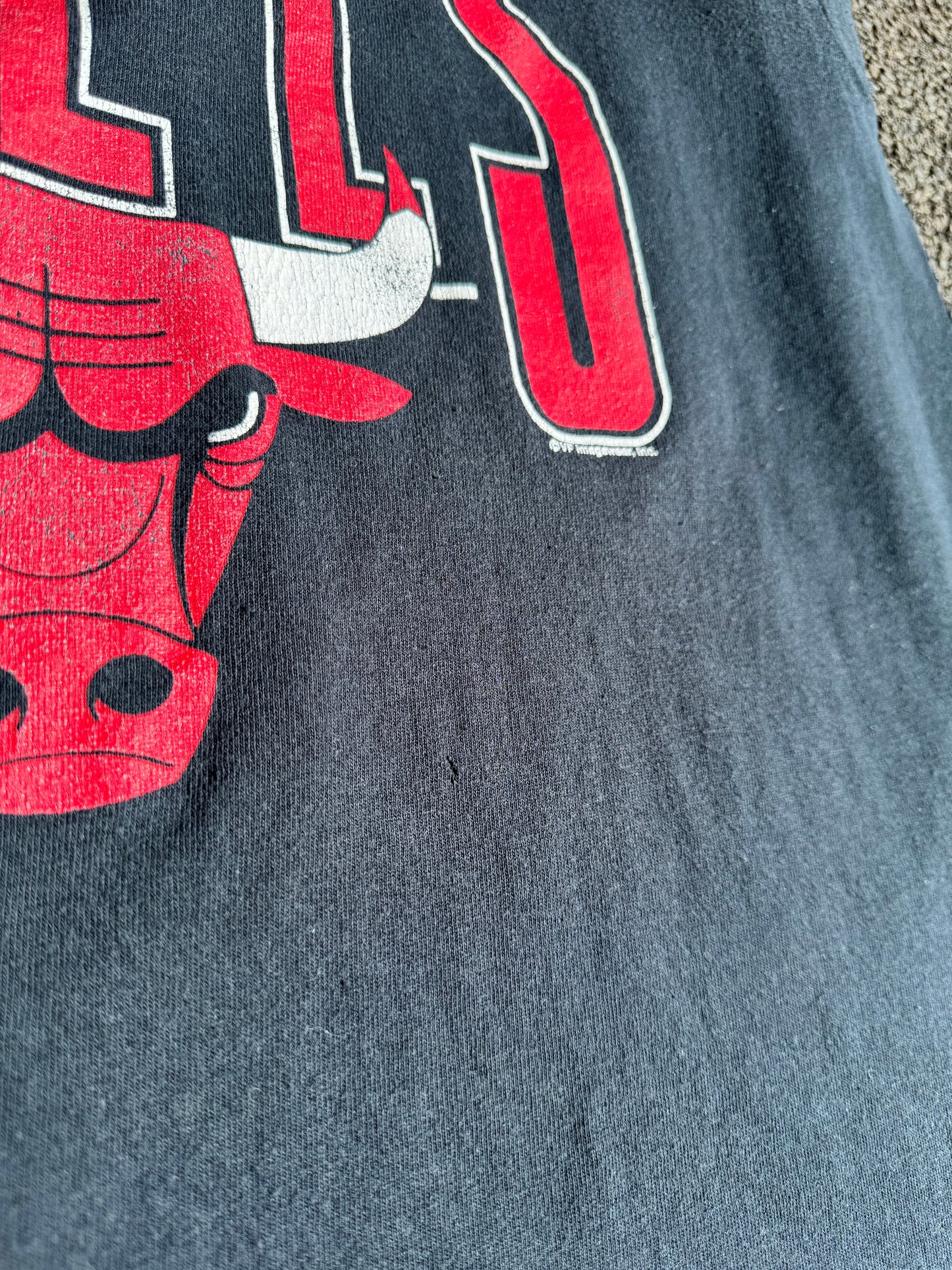 Black NBA Chicago Bulls Tshirt