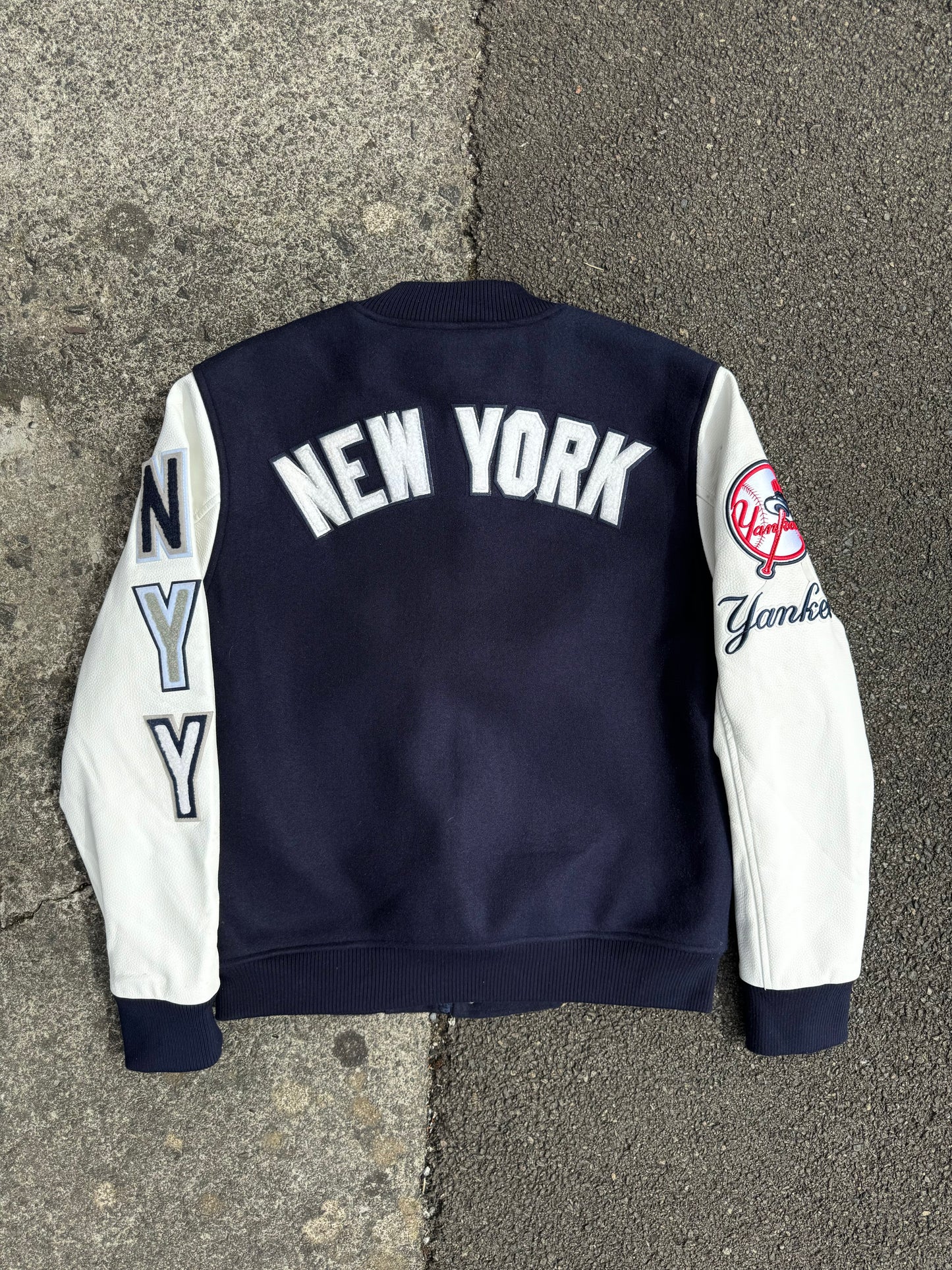 New York Yankees Leather Varsity Jacket