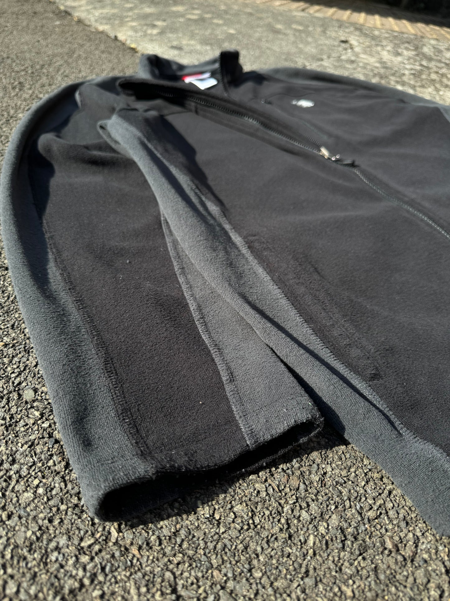 North Face Black / Grey Zip Fleece Jacket