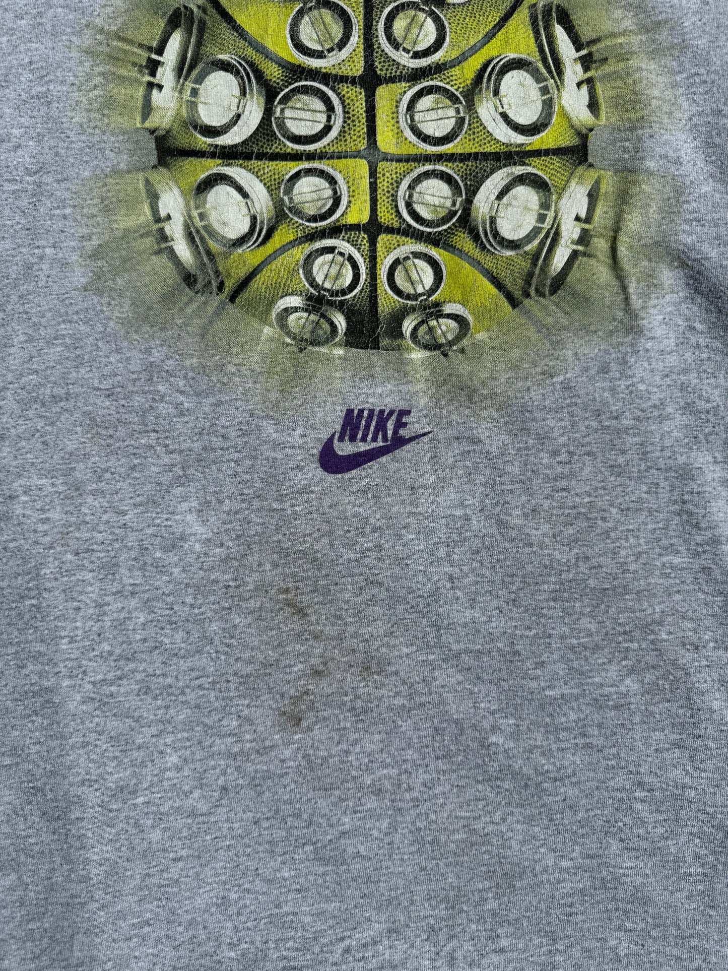 Grey Nike Basketball Graphic Tee