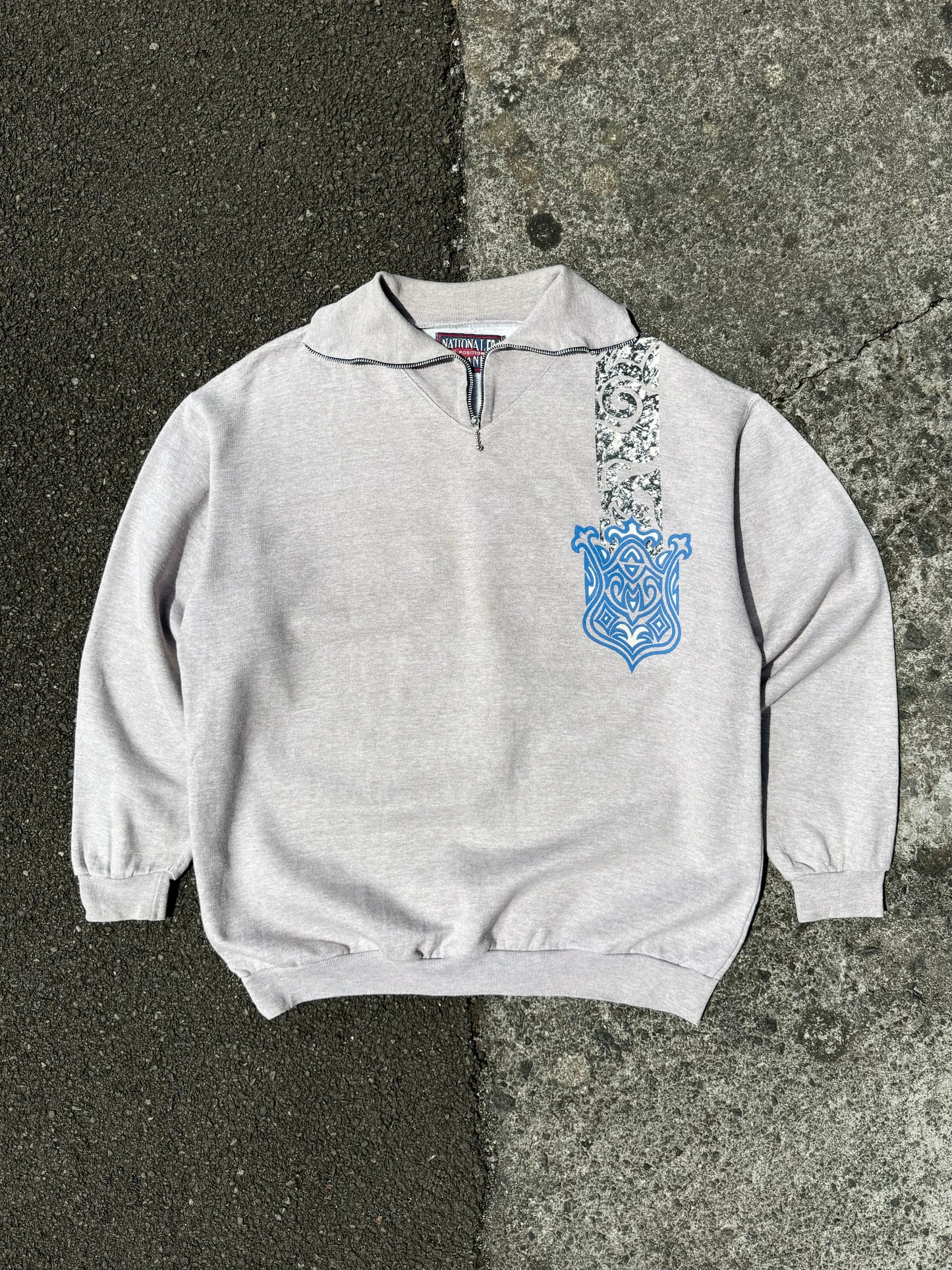 Vintage Surf 1/4 Zip Sweat - Oat