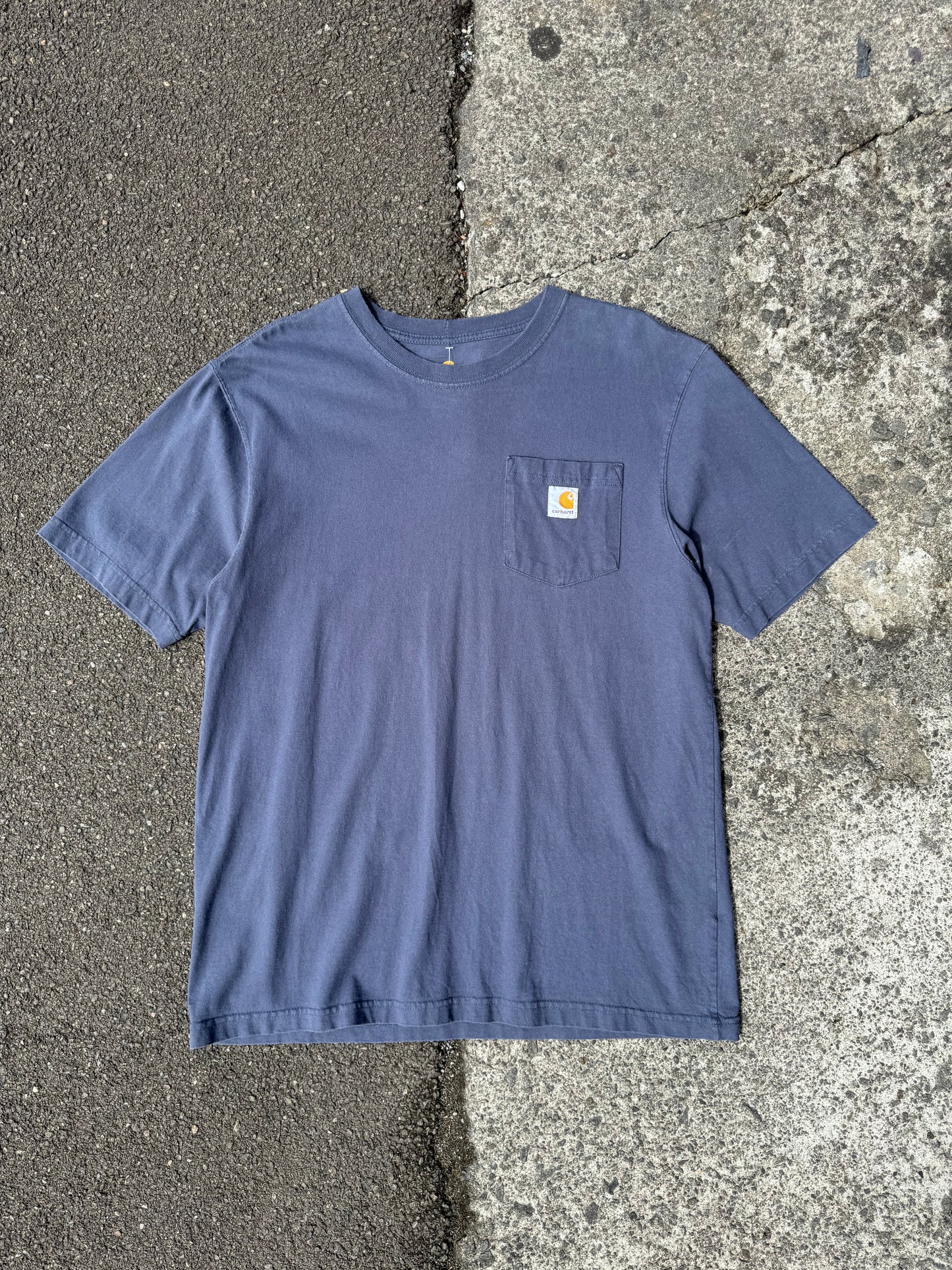 Vintage Blue Carhartt Pocket Tee