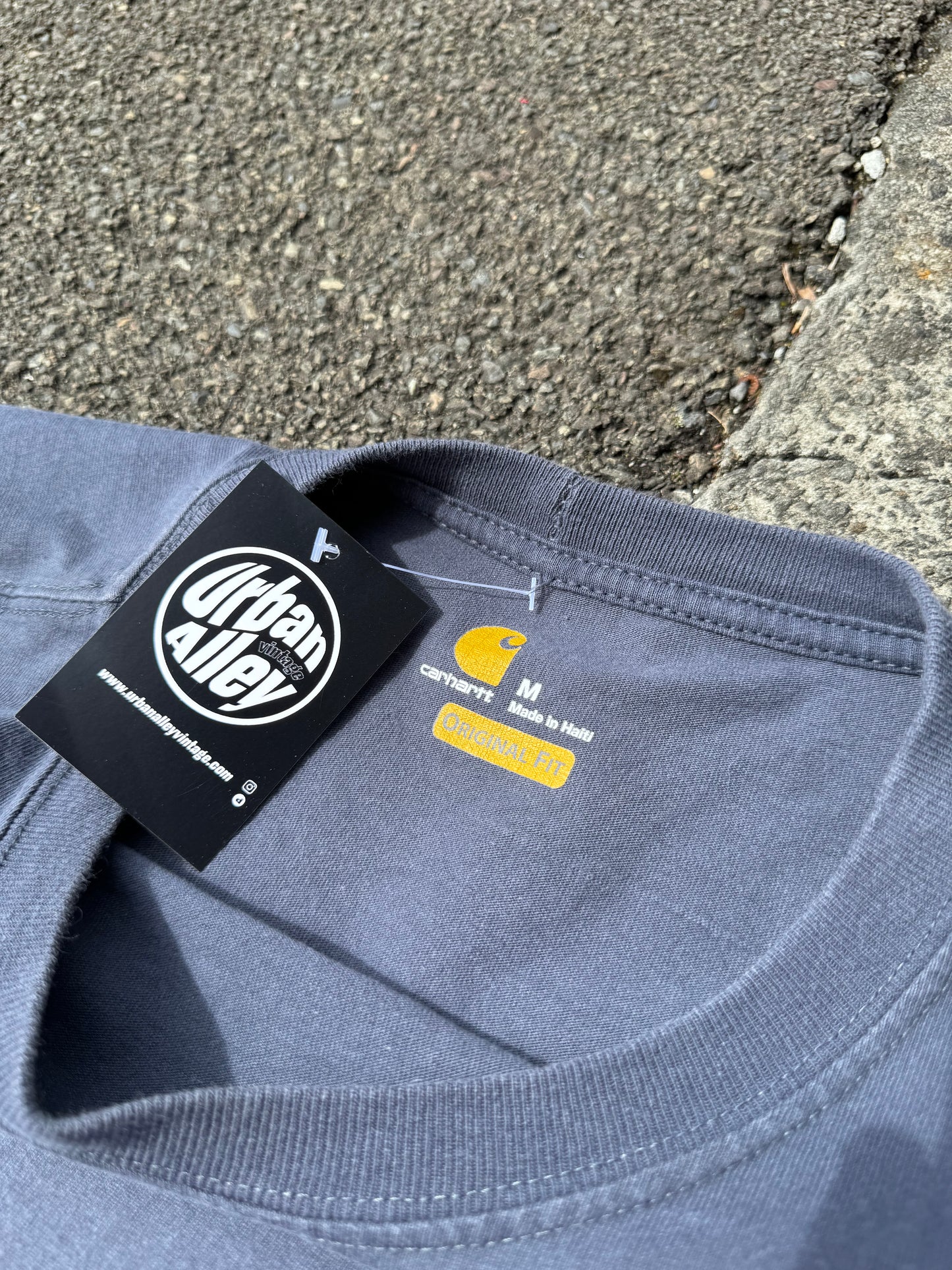 Vintage Blue Carhartt Pocket Tee