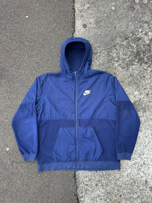 Nike Blue Fleece Zip Hoodie