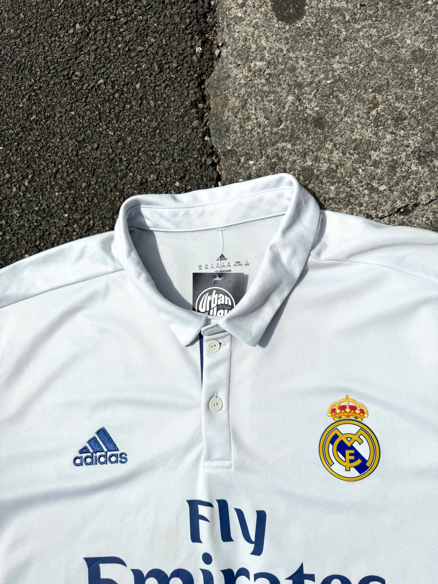 White Adidas Real Madrid F.C Football Shirt