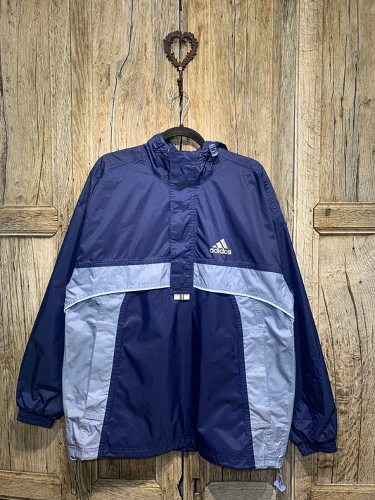 Vintage Adidas Blue 1/4 Zip Jacket