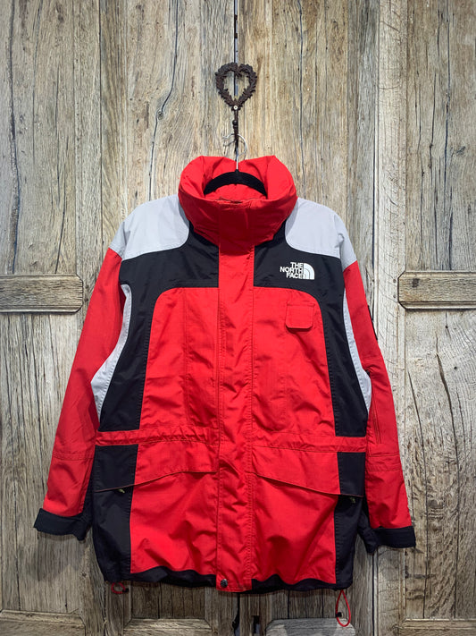 North Face Red Panelling Hyvent Coat